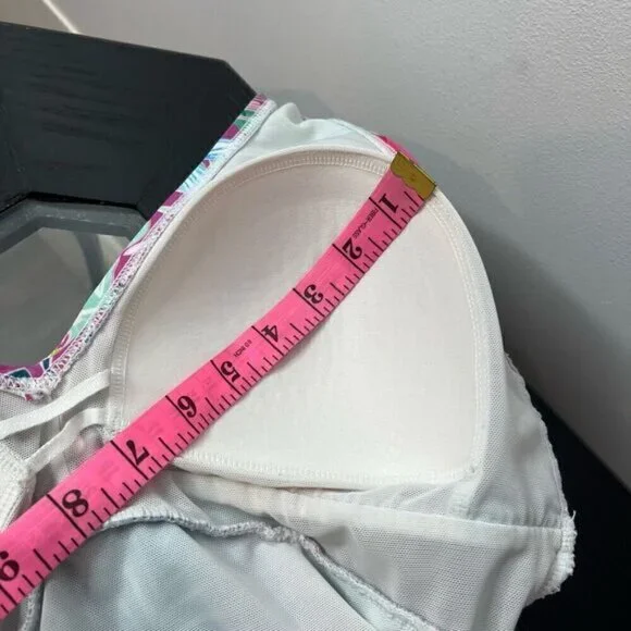 Swimsuits For All Women's Twist Front V-Neck Swimdress Hawaiian Floral Size 10 - Picture 15 of 16